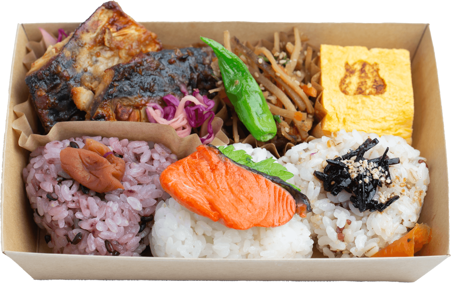 仙台赤味噌の焼きサバ弁当